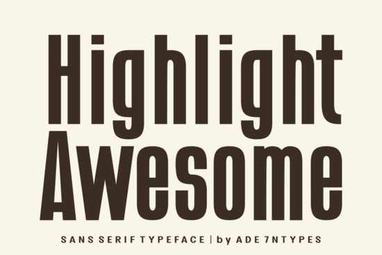 Highlight Awesome Font